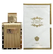 The Kingdom Lattafa Eau de Parfum Homme 100ml, parfum oriental intense inspiré de Le Male Elixir, chaud, vanillé et puissant.